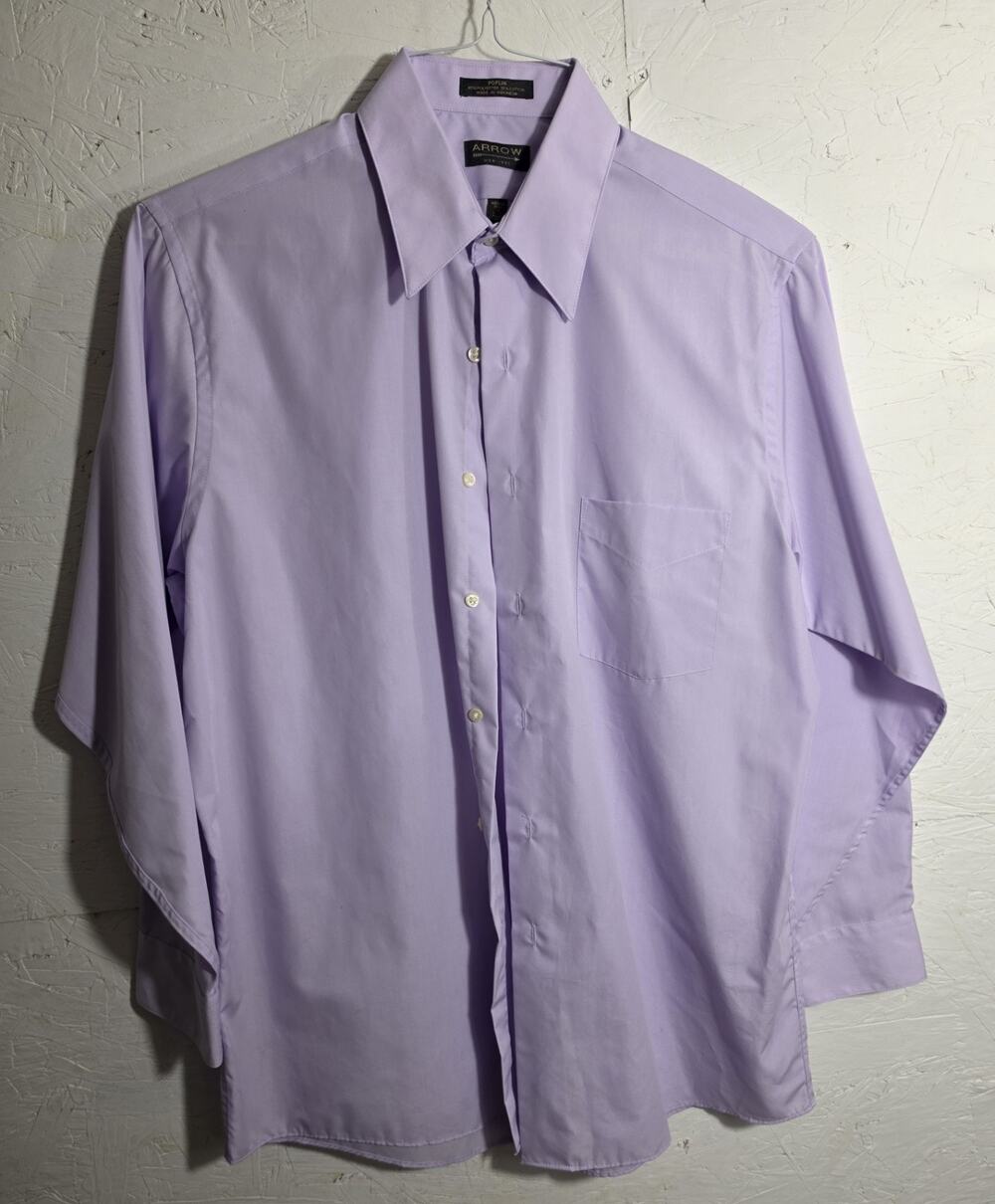 Arrow Mends Dress Shirt Long Sleeve Size Large 16 32-33